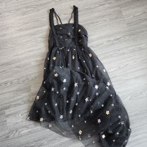 Black Tulle sequin star dress